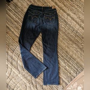 Size 8 Levi's 515 Classic Bootcut Jeans with Back Button Pocket Woman's